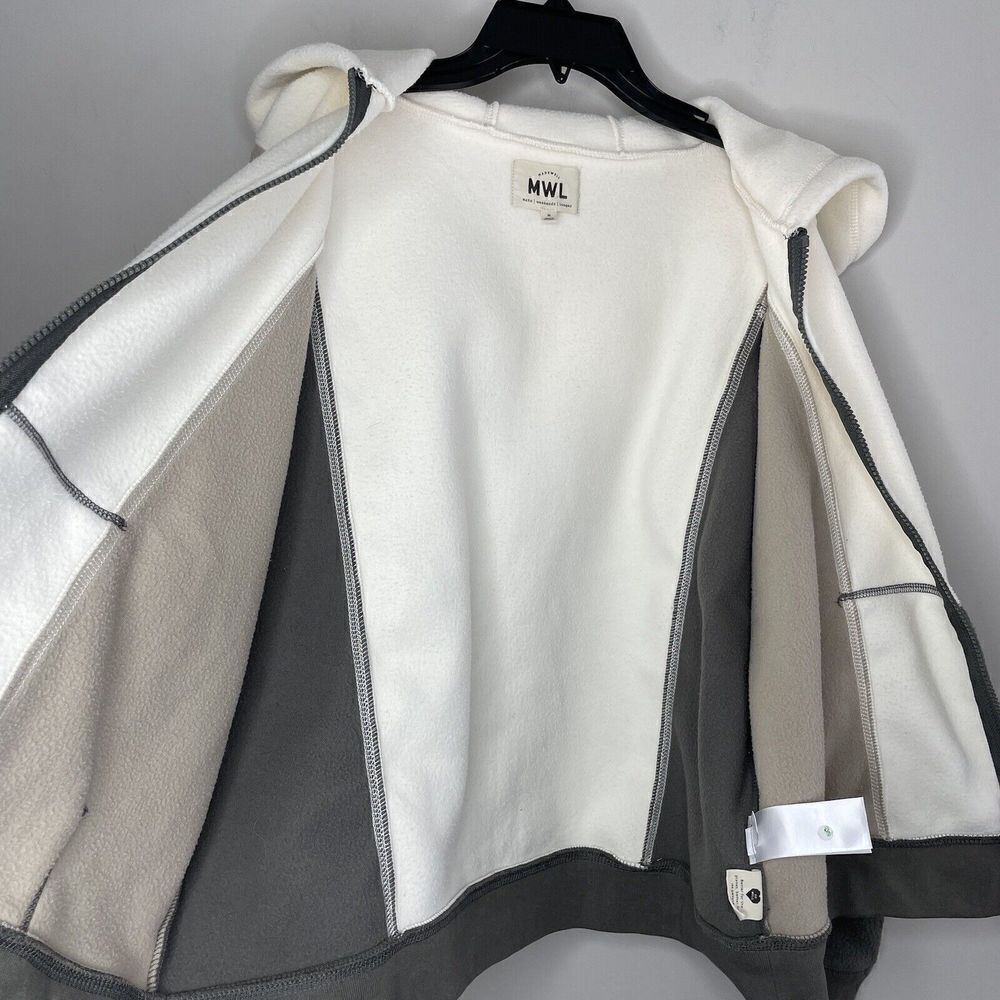 MADEWELL MWL Jacket Womens Medium Betterfleece Colorblock Zip Hoodie NB312 - Picture 6 of 11
